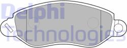 DELPHI LP1583 Set placute frana, frana disc