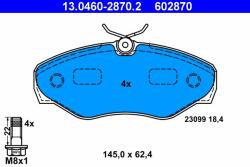 ATE 13.0460-2870.2 Set placute frana, frana disc