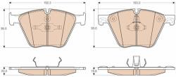 TRW GDB1964 Set placute frana, frana disc