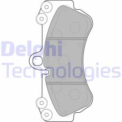 DELPHI LP2057 Set placute frana, frana disc
