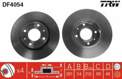 TRW DF4054 Disc frana - auto-piesa