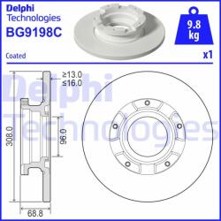 DELPHI BG9198C Disc frana