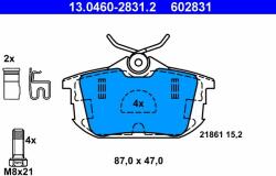 ATE 13.0460-2831.2 Set placute frana, frana disc