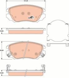 TRW GDB1782 Set placute frana, frana disc