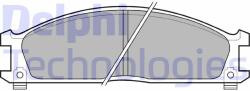 DELPHI LP543 Set placute frana, frana disc