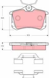 TRW GDB1416 Set placute frana, frana disc