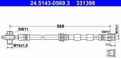 ATE 24.5143-0569.3 Furtun frana