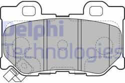 DELPHI LP2157 Set placute frana, frana disc