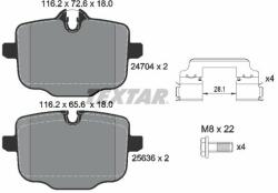 TEXTAR 2470401 Set placute frana, frana disc