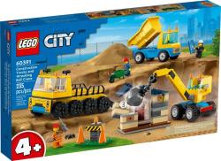 LEGO® City - Építőipari teherautók és bontógolyós daru (60391)