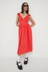 Abercrombie & Fitch ruha piros, midi, harang alakú - piros XS