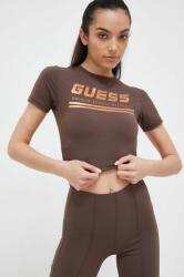 Guess t-shirt női, barna - barna S - answear - 17 390 Ft