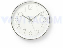 Nedis Ceas de perete alb/argintiu 30 cm Nedis (CLWA015PC30SR) - timoshop