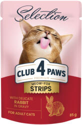 CLUB 4 PAWS Premium Selection Meow for Strips rabbit gravy 85 g