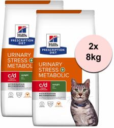 Hill's PD Feline c/d Urinary Stress + Metabolic 2x8 kg