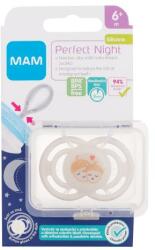 MAM Perfect Night Silicone Pacifier 6m+ Acorns suzete 1 buc pentru copii