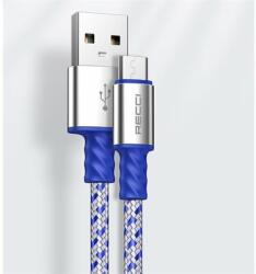 Recci RTC-N33M Micro-USB szövet kábel - 2m (6955482568835) (6955482568835)