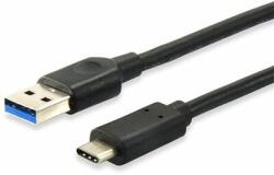 Equip Átalakító Kábel - 128345 (USB-C 3.2 Gen1 to USB-A, apa/apa, fekete, 0, 5m) (128345) - firstshop