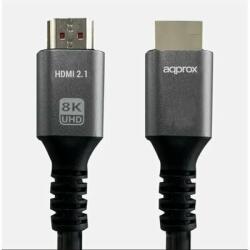 Approx Kábel - HDMI 2.1 kábel apa/apa 2m (UHD 8K, 4K, FHD, aranyozott, HDR10, HDCP 2.2, Dolby TrueHD, ARC) - APPC63 (APPC63)