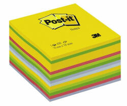 POST-IT 76x76mm 450lapos ultra öntapadós szivárványszínű kockatömb (7100172383) - tobuy