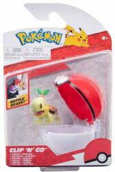 Pokémon Figurina in bila Clip N Go Pokemon S2 - Turtwig si Poke Ball Figurina