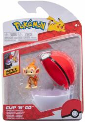 Pokémon Figurina in bila Clip N Go Pokemon S2 - Chimchar si Poke Ball