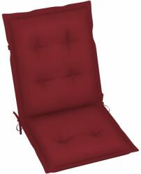 vidaXL Perne scaun cu spătar scund, 2 buc. , roșu, 100x50x7 cm, textil (314305)