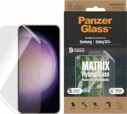 Panzer Matrix Hybrid Samsung Galaxy S23 Plus Edzett üveg kijelzővédő (7319)