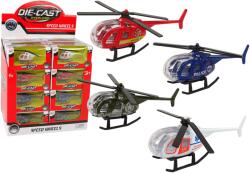 Lean-toys Helikopter repülőgép mentőszolgálat 4 színű 1: 64
