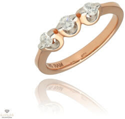 Újvilág Kollekció Rosé arany gyűrű 55-ös méret - B24567_3I