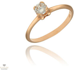 Újvilág Kollekció Rosé arany gyűrű 53-as méret - B23210_3I