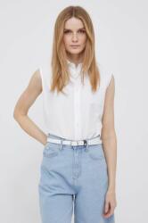 Ralph Lauren cămașă din bumbac femei, culoarea alb, cu guler clasic, regular 211906520 PPYX-KDD0K7_00X