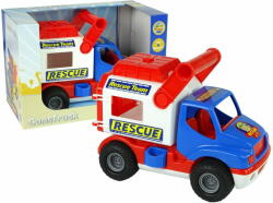 Lean-toys Autómentő teherautó kék fehér Polesie 41937