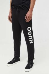 Hugo pantaloni de trening din bumbac culoarea negru, cu imprimeu 50473211 9BYY-SPM03B_99A