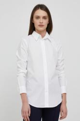 Ralph Lauren Lauren Ralph cămașă femei, culoarea alb, cu guler clasic, regular 200685000000 9BYK-KDD07H_00X