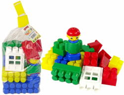 Lean-toys Színes építőkockák K3 Small 30 darab
