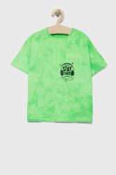 Sisley tricou de bumbac pentru copii culoarea verde, modelator PPYX-TSB08J_71X