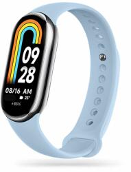 Okosóra szilikon szíj - Xiaomi Mi Band 8 / 8 NFC - égkék szilikon szíj - tokgalaxis