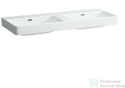 Laufen Pro S 120x46 cm-es dupla mosdó csaplyuk nélkül, LCC Active bevonattal, fehér H814966A001091 (H814966A001091)