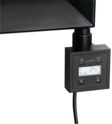 Sapho Ktx elektromos termosztátos fűtőpatron 600W, matt fekete KTX-B-600 (KTX-B-600)