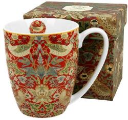 Duo Gift William Morris porcelán bögre 380 ml - Strawberry Thief Red (IMO-DG-27389)