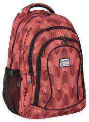 budmil ovális iskolai hátizsák - 4 rekeszes 45 literes - piros/rózsaszín (10110183-041233-S41)