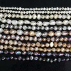 Perle de Cultura Keishi Margele Pentru Bijuterii 2-9 x 2-9 mm - Lungima Sirag 35-36 cm