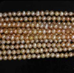  Perle de Cultura Ovala Margele Bijuterii 5-6 x 6-7 mm - Lungime Sirag 35 cm
