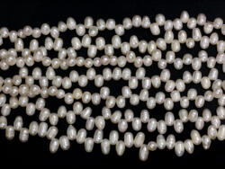 Perle de Cultura Baroc Margele Bijuterii 5-6 x 7-8 mm - Lungime Sirag 34 cm