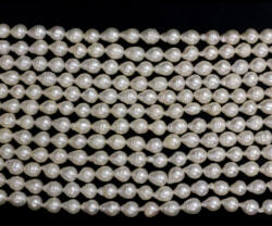 Perle de Cultura Baroc Margele Bijuterii 8-9 x 6-7 mm - Lungime Sirag 36 cm