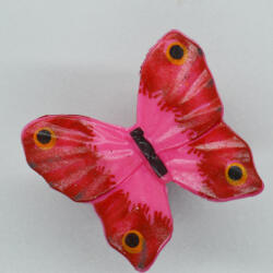 AT Műanyag bútorgomb, rózsaszín pillangó figurás (SKP_151_r)