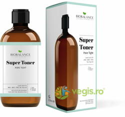 BIOBALANCE Super Toner Pore Tight Antiacneic si Uniformizant pentru Minimizarea Porilor Ten Mixt-Gras 250ml