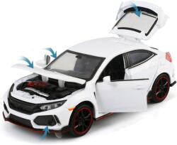HONGW Honda Civic Type R 2017 White cu led-uri si sunete1/43 (21320)