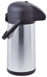 Ibili Termos Ibili cu pompa, otel inoxidabil, 2.2 litri, argintiu negru (IB-741202)